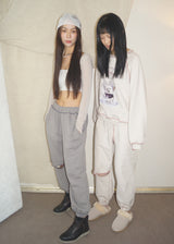 ハクオリエンタルスウェットパンツ / haku oriental sweat pants [warm gray]