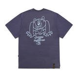22 INSANE BEAR OVERSIZED T-SHIRTS JUNGLE GREEN / DEEP PURPLE (6692809539702)