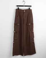 Doka Pocket Cargo Cotton Long Wide Pants