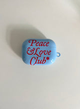 ピース＆ラブクラブエアポッズケース/Peace&Love*Club Airpods Case (2type)