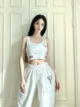 ハートクロップスリ－ブレス/845. Heart crop sleeveless (2color)