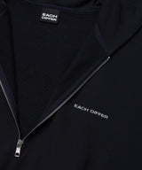  HAIF-ZIP HOODIE (CROP)_NAVY