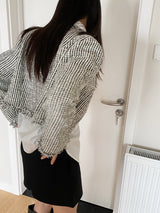 Attitude tweed short jacket