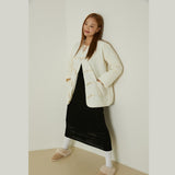 クラウドキルティングジャケット / Cloud quilting jacket (ivory)