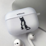 キャットドローイングバウンデリーAirPodsケース