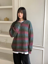 [UNISEX/ WOOL20] Tums gradient dangara mohair knit