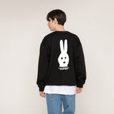 [UNISEX] Rabbit Face Clip Sweatshirt (6655523618934)