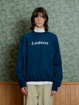 Nylon Raglan Crewneck_Indigo Blue