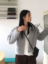 [Wool 50] Milko Mohair Short Collar Jacket
