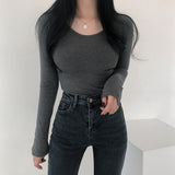 フリースドスクープネックトップ / Fleeced Scoop Neck Top