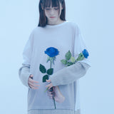 ブルーローズレイヤードTシャツ/0 6 blue rose layered t-shirt