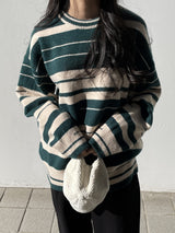 Lion Border Round Knit (3color)