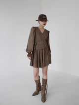 ホピラップミニワンピース / Hopi Wrap Mini One Piece (2color)