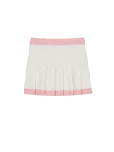 ブークルニットプリーツスカート/BOUCLE KNIT PLEATS SKIRT IVORY