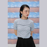 Fetching lace T-shirts (sky blue) (6684248998006)