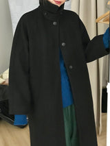 Guryane long balmaccan coat