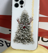 メリークリスマスルドルフつリーフォーンケース / Merry Christmas Rudolph Tree Phone Case