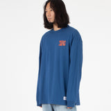 RLLR1102 クルーバックロゴロングスリーブ/RLLR1102 Crew Back Logo Long Sleeve - Blue