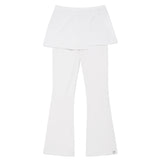 WARP FLARED SKIRT PANTS [WHITE]