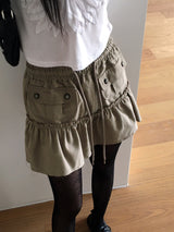 ラサックヴィンテージカンカンポケットミニスカート