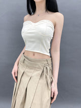 ベターラップアンバランスロングプリーツスカ－ト/797. Better wrap unbal long pleats sk (2color)
