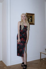 ROSE SLIT DRESS[red]