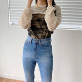 ネットボレロニット/Net Bolero Knit (2color)