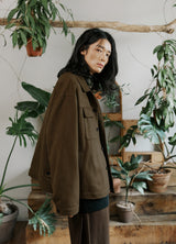 unisex suede jacket brown