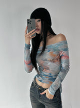 blue rain blouse