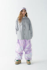 ロゴカラーコットンベーシックジャケット/BSR2223FWJK063 LOGO COLLAR COTTON BASIC JACKET GRAY