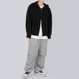 ベッディフーデッドニットジップアップ/Beddy Hooded Knit Zip Up