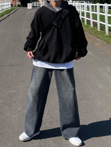 ルアワンタックワイドデニムパンツ/LUR ONETUCK WIDE DENIM PANTS(2COLOR)