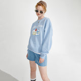 Cake sweat-shirt [Light blue] (6610313216118)