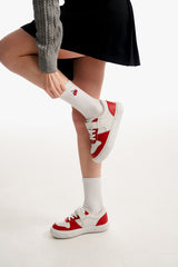 チェリーロゴスタンダードソックス／CHERRY LOGO STANDARD SOCKS [WHITE]