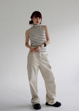 ポーラーストライプスリーブレストップ/Polar Stripe Sleeveless (2color)