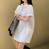 [Bellide made/Short, Long] キャンディ半袖シャツドレス