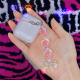 コーラルリボンキーリング / MADE coral ribbon Keyring