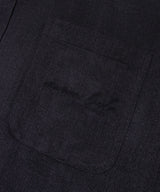 デニムツイルテクスチャーシャツ/Denim Twill Texture Shirt S120 Black