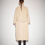 バルマカンボウクルコート / Balmacaan boucle coat beige