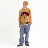 パンキングドッグニットセーター/PUKING DOG KNIT SWEATER (BEIGE)