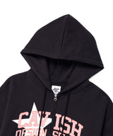 W VARSITY ZIP UP HOODIE CHARCOAL(CV2DFFM481A)