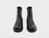 Cowhide Gravel Chelsea Boots Black [VIBRAM]