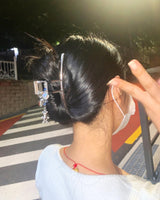 Moonlight bear hairpin (6672845570166)