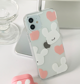 ビッグモチラビットピンクフォーンケース / Big Mochi Rabbit pink Phone Case