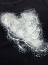 ハートヘアTシャツ / Heart Hair Tee BLACK