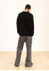ウールソフトモヘアオーバーサイズニット/WOOL SOFT MOHAIR OVERSIZED KNIT