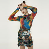 Tie-dye Cupid Knit [Rainbow] (6592682786934)