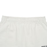 BASIC LOGO NEEDLEWORK SWEAT PANTS CREAM 
