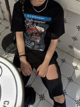 Attention News Paper Short Sleeve T Shirt (2color)