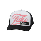 フェイクトラッカーキャップ / Fake Trucker Cap - Black / White